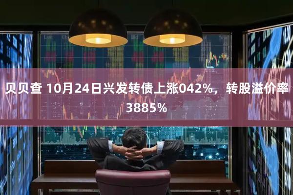 贝贝查 10月24日兴发转债上涨042%，转股溢价率3885%